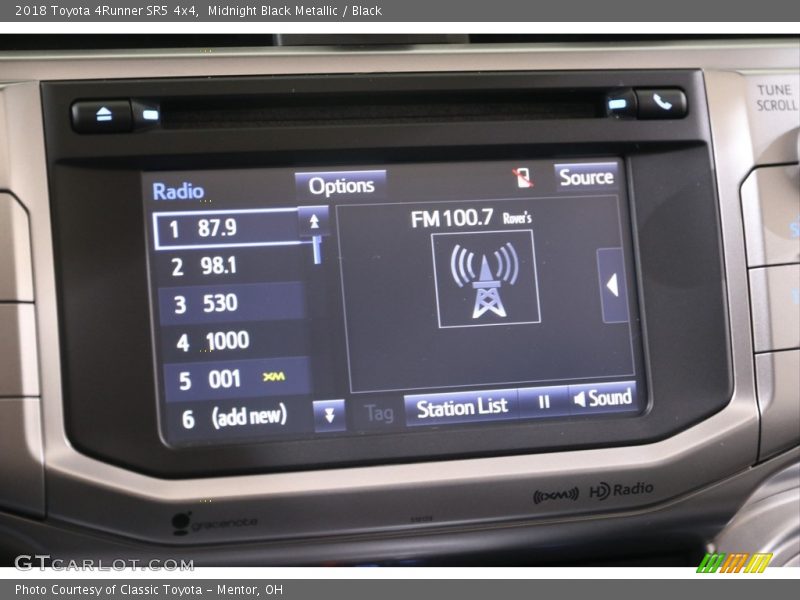 Midnight Black Metallic / Black 2018 Toyota 4Runner SR5 4x4