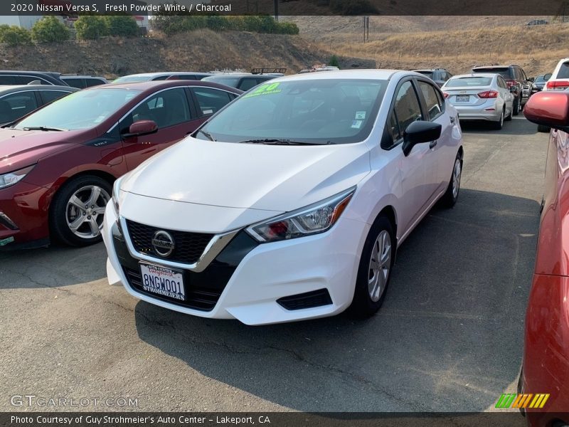 Fresh Powder White / Charcoal 2020 Nissan Versa S