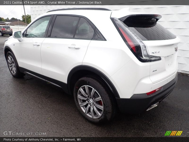 Crystal White Tricoat / Sedona/Jet Black 2021 Cadillac XT4 Sport AWD