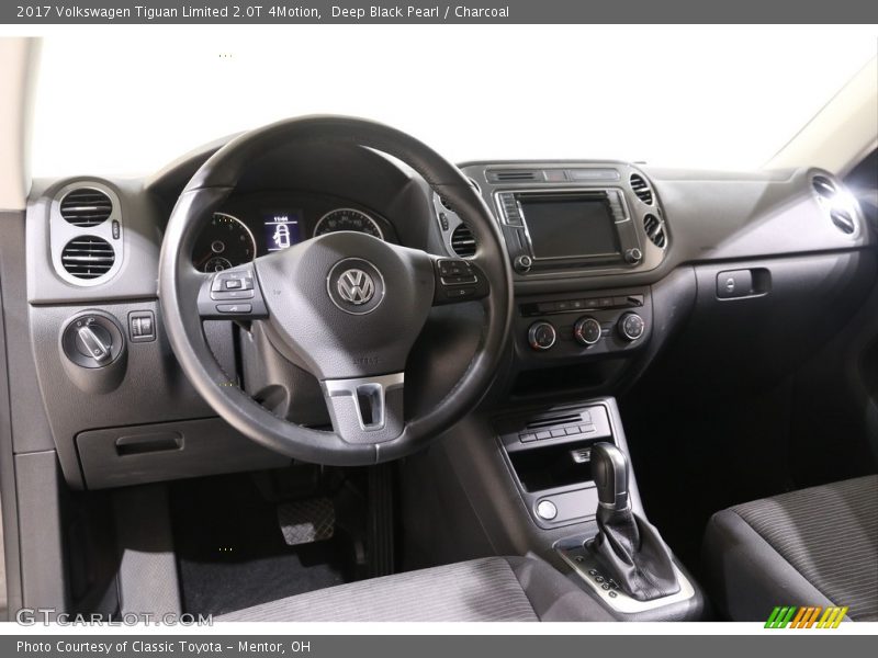 Deep Black Pearl / Charcoal 2017 Volkswagen Tiguan Limited 2.0T 4Motion