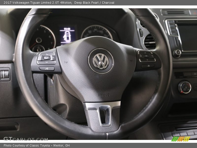 Deep Black Pearl / Charcoal 2017 Volkswagen Tiguan Limited 2.0T 4Motion