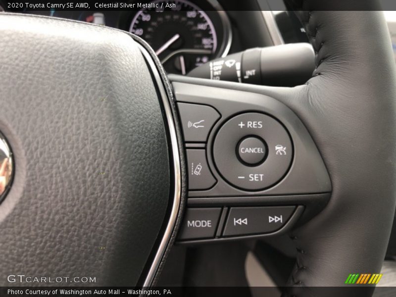 Celestial Silver Metallic / Ash 2020 Toyota Camry SE AWD