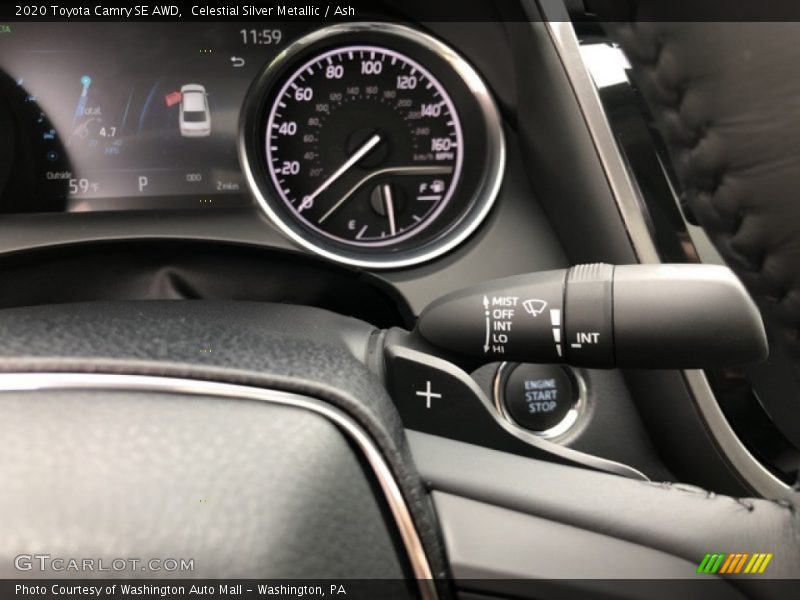 Celestial Silver Metallic / Ash 2020 Toyota Camry SE AWD