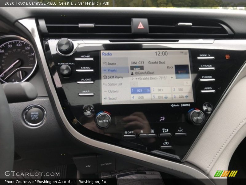Celestial Silver Metallic / Ash 2020 Toyota Camry SE AWD