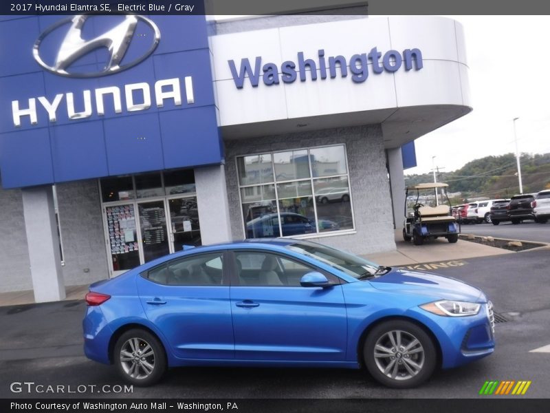 Electric Blue / Gray 2017 Hyundai Elantra SE