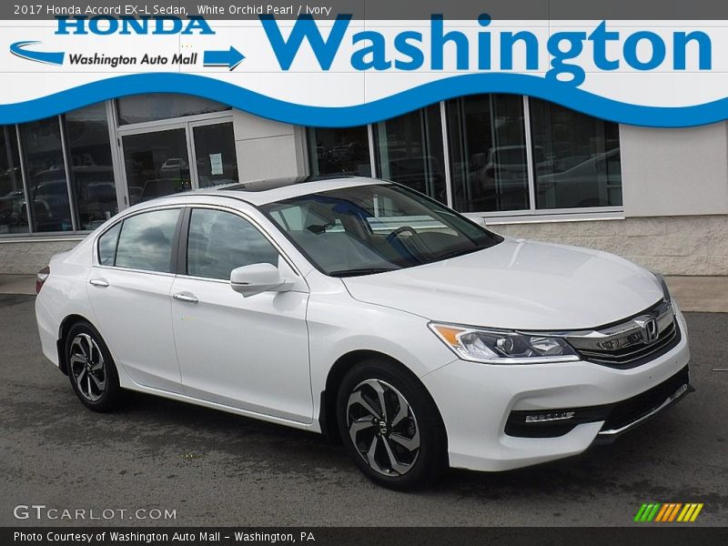 White Orchid Pearl / Ivory 2017 Honda Accord EX-L Sedan