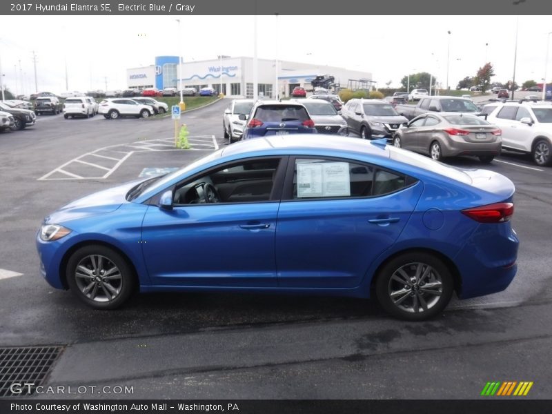 Electric Blue / Gray 2017 Hyundai Elantra SE