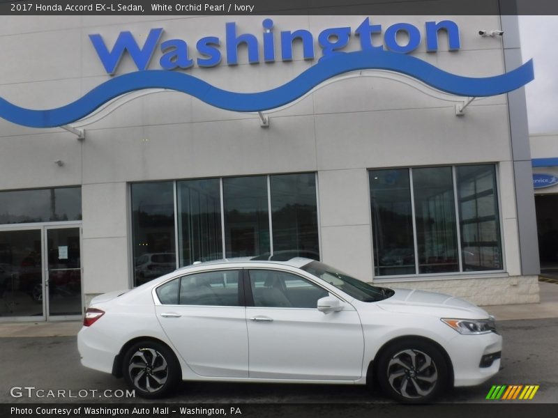 White Orchid Pearl / Ivory 2017 Honda Accord EX-L Sedan