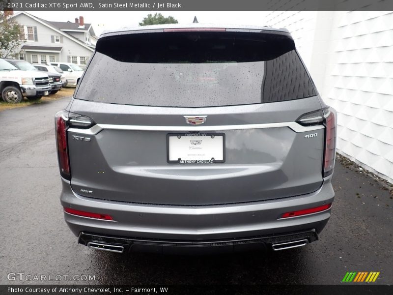 Satin Steel Metallic / Jet Black 2021 Cadillac XT6 Sport AWD