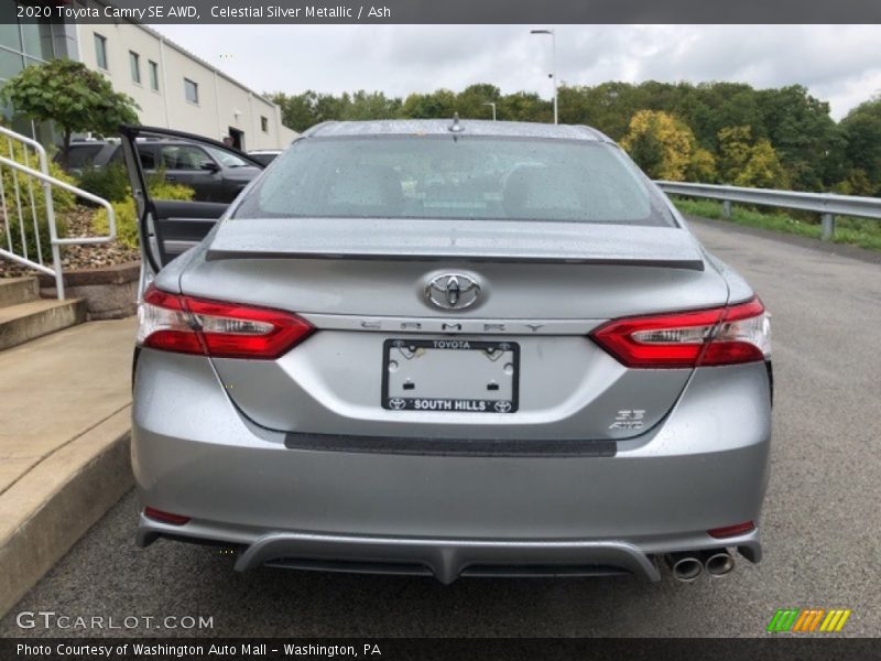 Celestial Silver Metallic / Ash 2020 Toyota Camry SE AWD