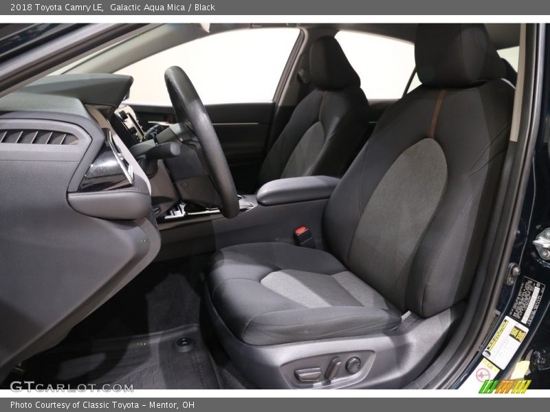 Galactic Aqua Mica / Black 2018 Toyota Camry LE