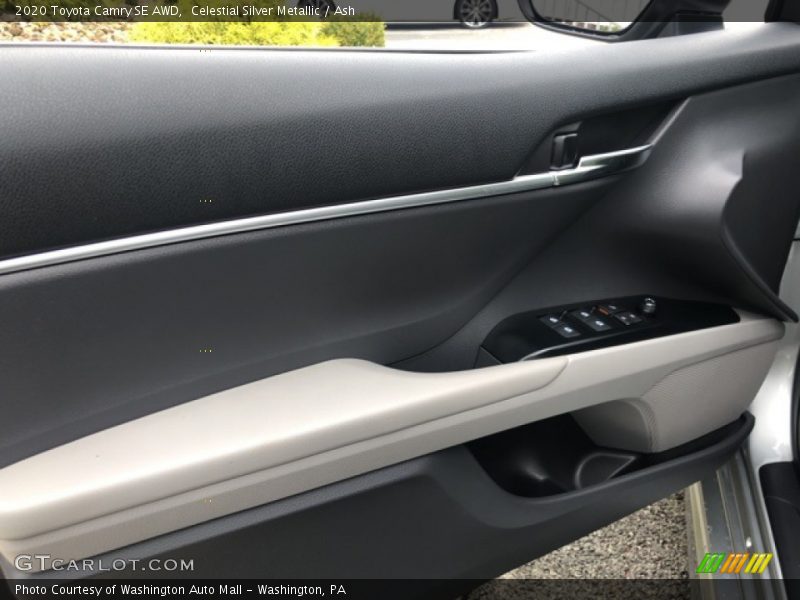 Celestial Silver Metallic / Ash 2020 Toyota Camry SE AWD