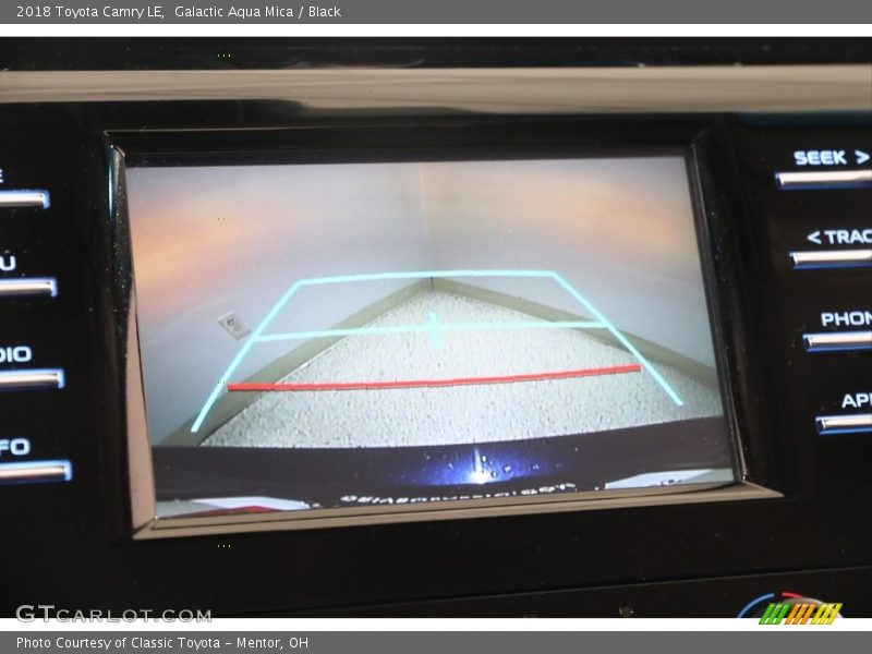 Galactic Aqua Mica / Black 2018 Toyota Camry LE