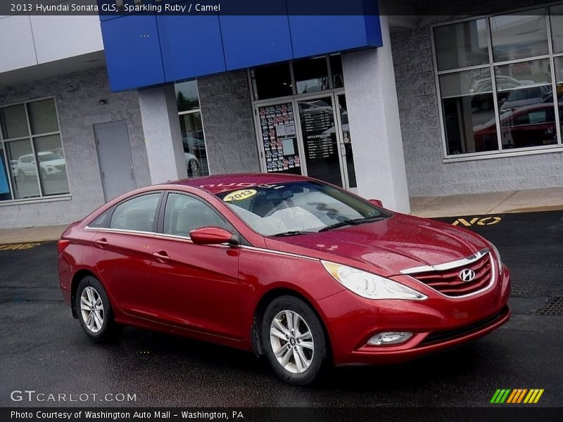 Sparkling Ruby / Camel 2013 Hyundai Sonata GLS