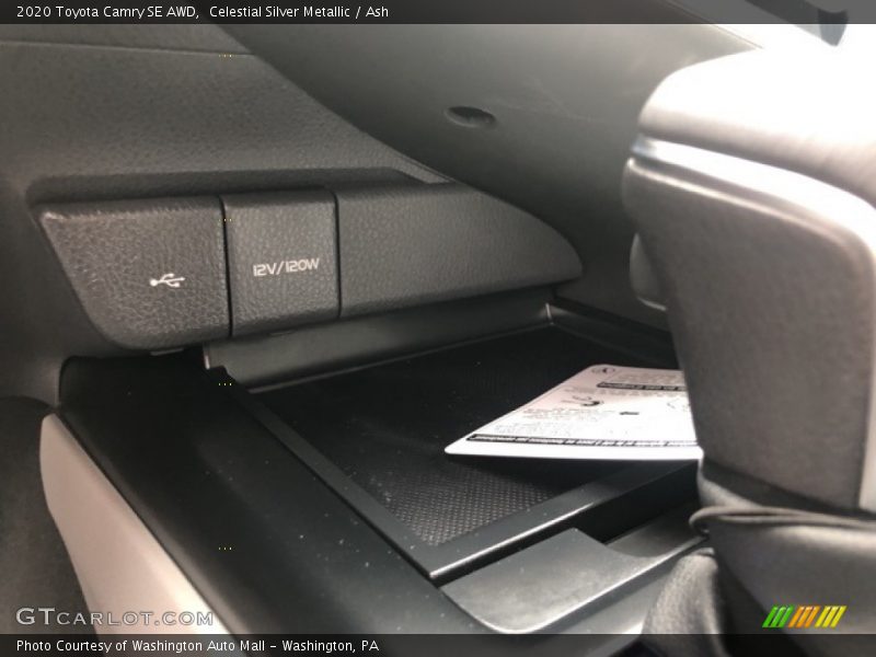 Celestial Silver Metallic / Ash 2020 Toyota Camry SE AWD