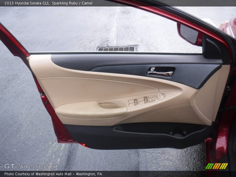Sparkling Ruby / Camel 2013 Hyundai Sonata GLS