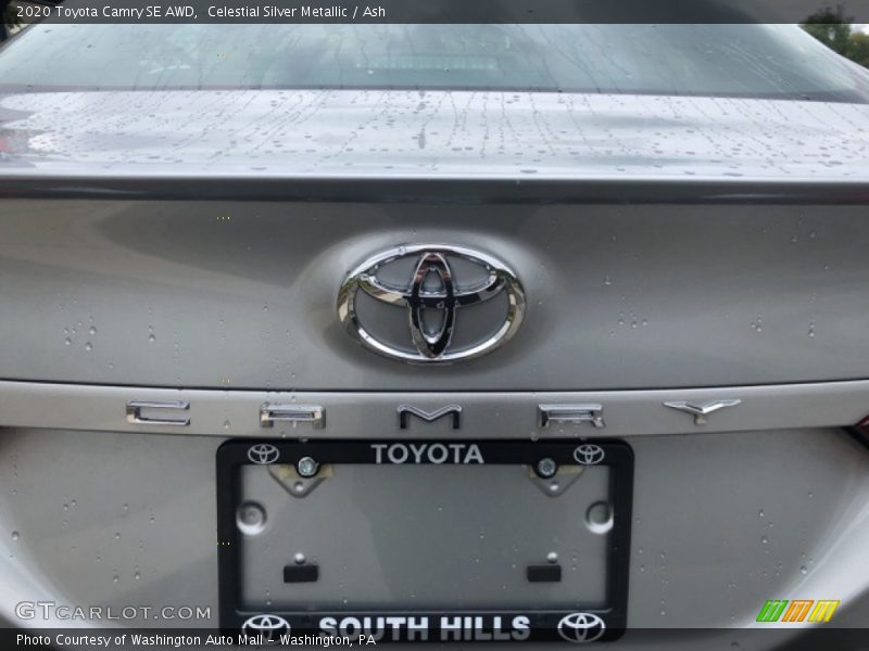 Celestial Silver Metallic / Ash 2020 Toyota Camry SE AWD