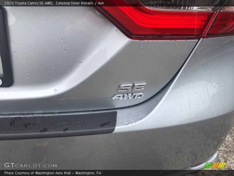 Celestial Silver Metallic / Ash 2020 Toyota Camry SE AWD