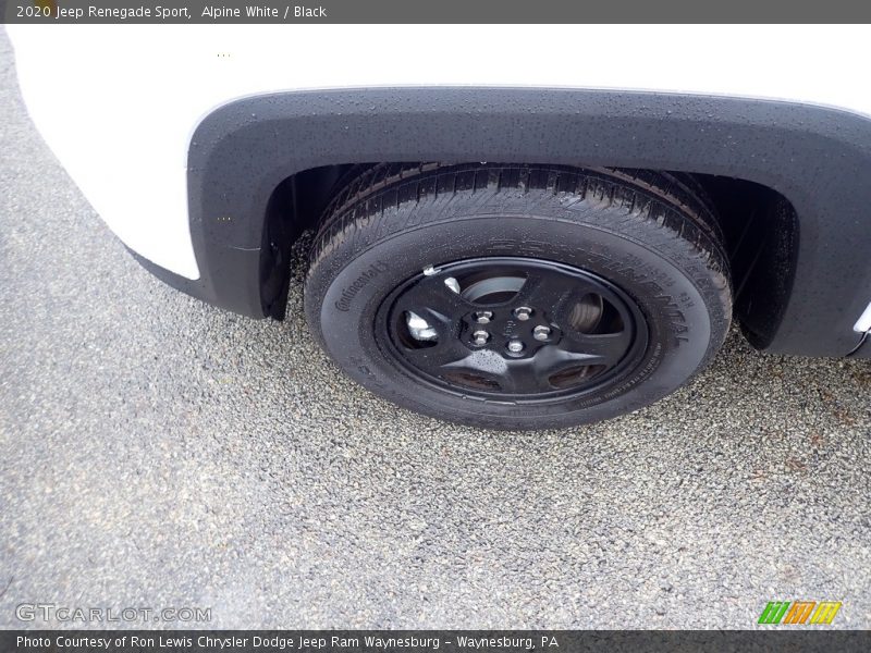 Alpine White / Black 2020 Jeep Renegade Sport
