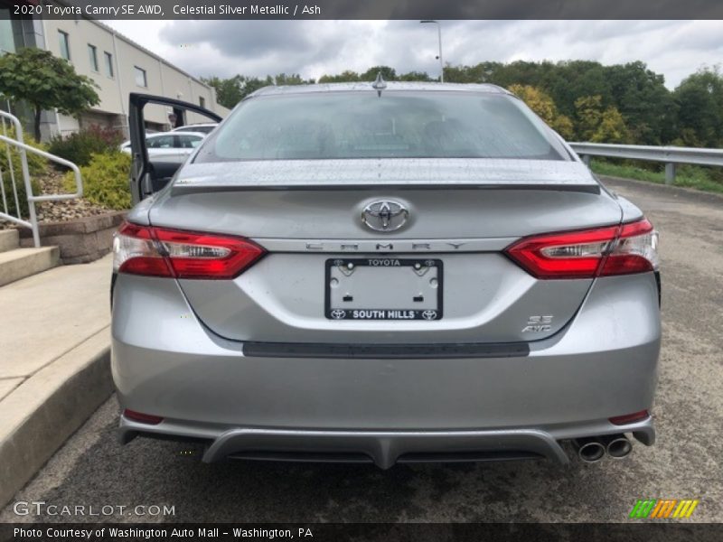 Celestial Silver Metallic / Ash 2020 Toyota Camry SE AWD
