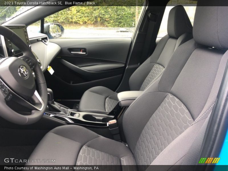 Front Seat of 2021 Corolla Hatchback SE