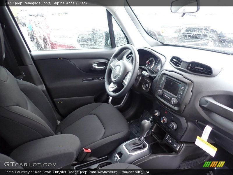 Alpine White / Black 2020 Jeep Renegade Sport