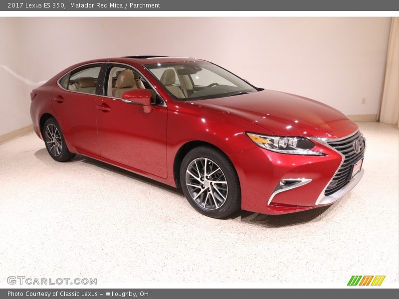 Matador Red Mica / Parchment 2017 Lexus ES 350
