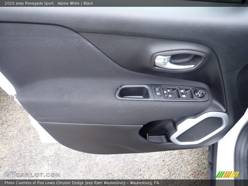 Alpine White / Black 2020 Jeep Renegade Sport