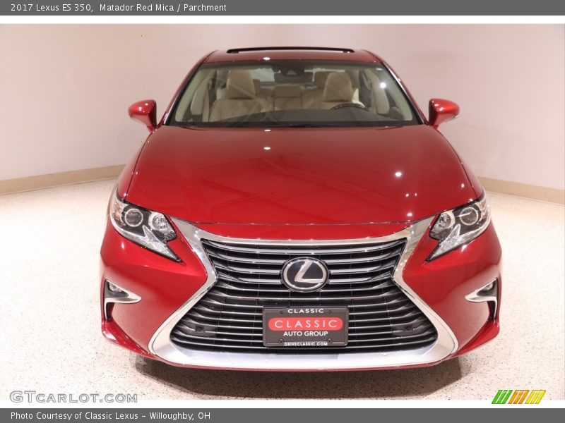 Matador Red Mica / Parchment 2017 Lexus ES 350