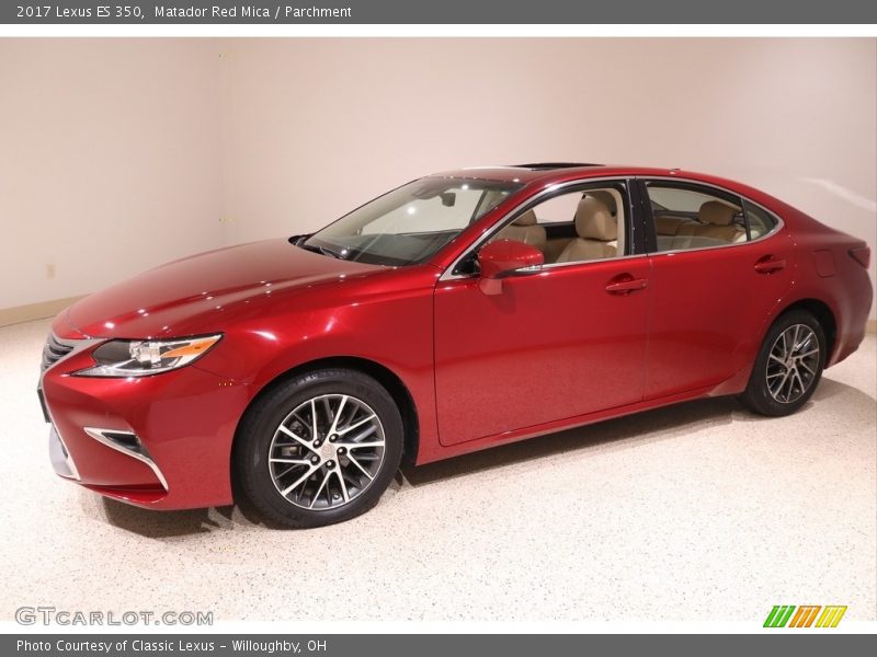 Matador Red Mica / Parchment 2017 Lexus ES 350