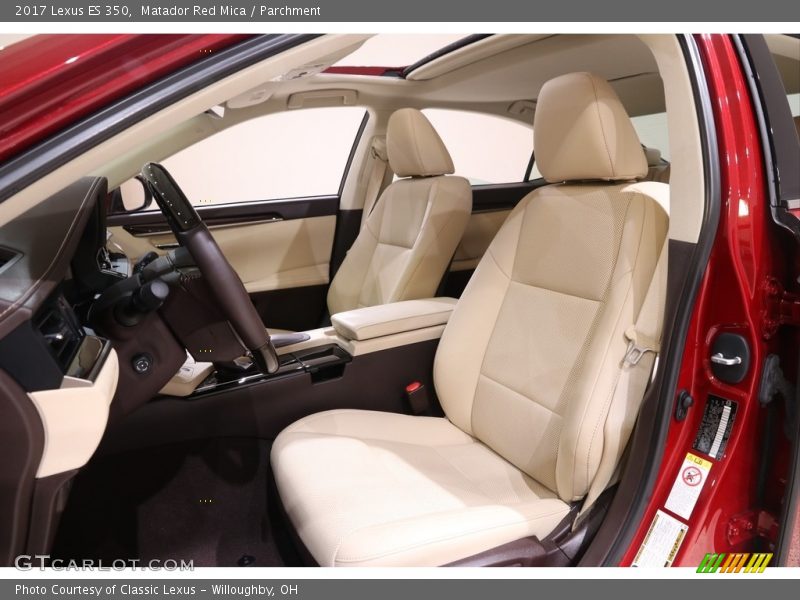 Matador Red Mica / Parchment 2017 Lexus ES 350