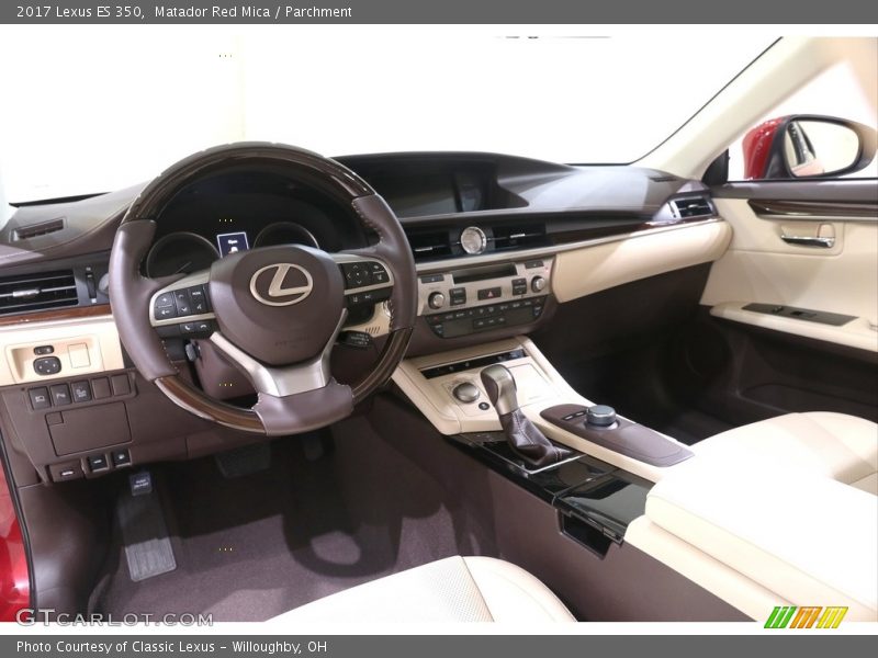 Matador Red Mica / Parchment 2017 Lexus ES 350