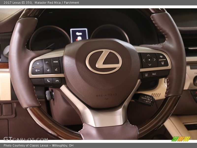 Matador Red Mica / Parchment 2017 Lexus ES 350