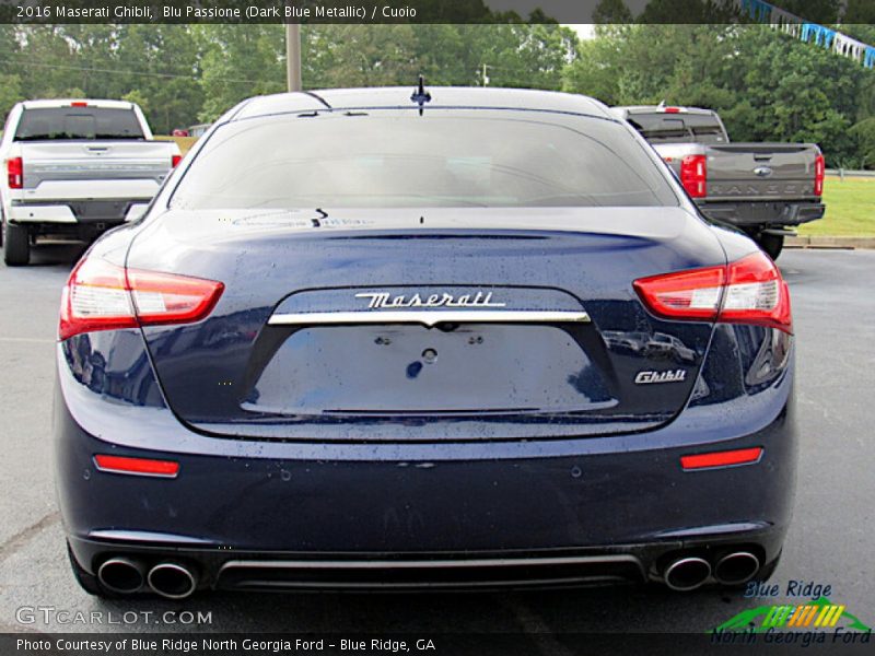 Blu Passione (Dark Blue Metallic) / Cuoio 2016 Maserati Ghibli