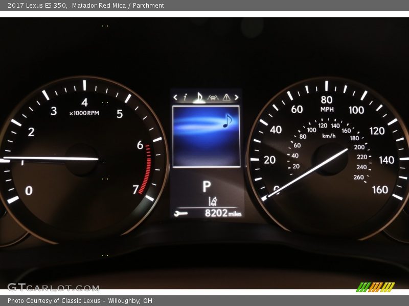 Matador Red Mica / Parchment 2017 Lexus ES 350