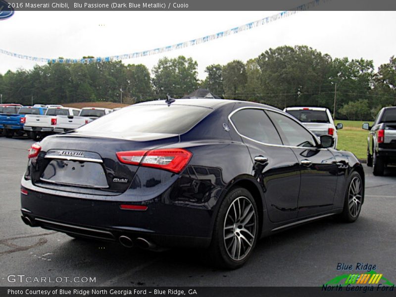 Blu Passione (Dark Blue Metallic) / Cuoio 2016 Maserati Ghibli