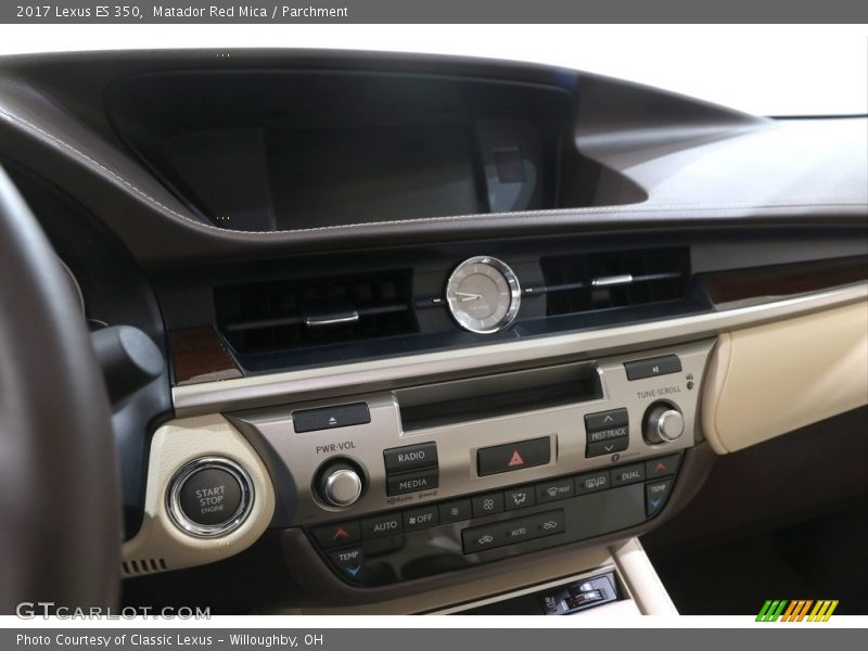 Matador Red Mica / Parchment 2017 Lexus ES 350