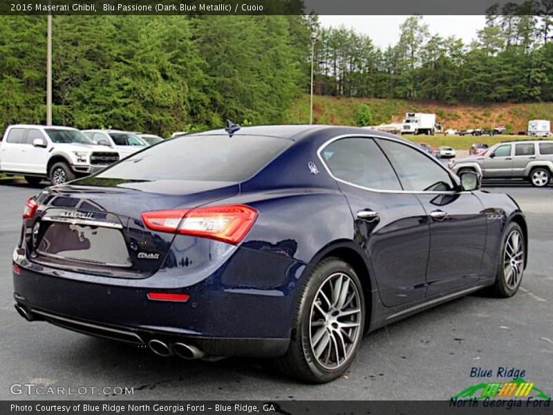 Blu Passione (Dark Blue Metallic) / Cuoio 2016 Maserati Ghibli