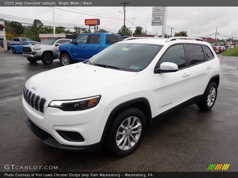 Bright White / Black 2020 Jeep Cherokee Latitude