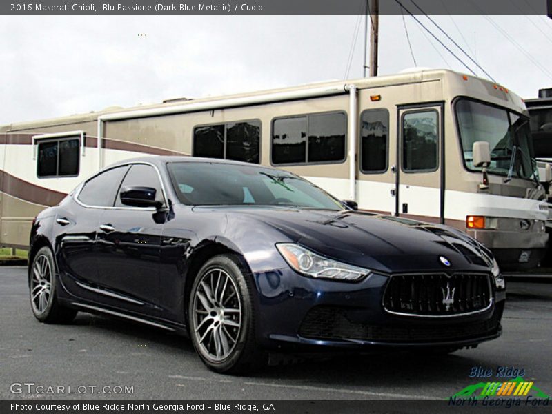 Blu Passione (Dark Blue Metallic) / Cuoio 2016 Maserati Ghibli