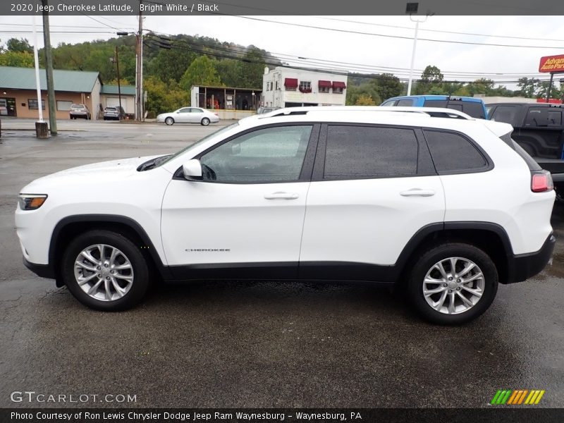 Bright White / Black 2020 Jeep Cherokee Latitude