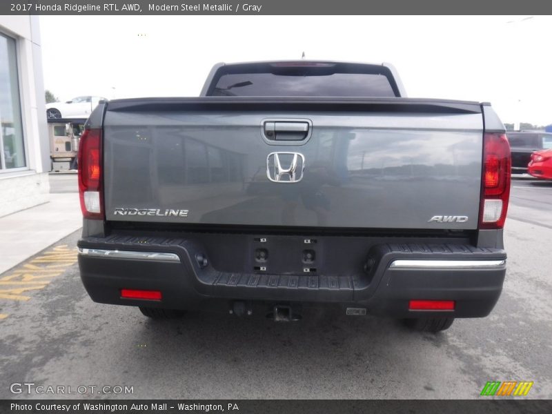 Modern Steel Metallic / Gray 2017 Honda Ridgeline RTL AWD