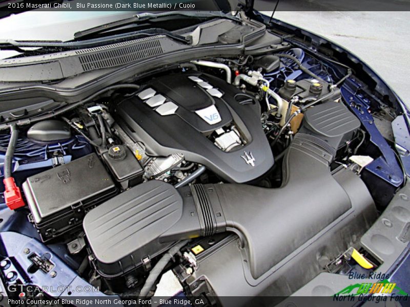 Blu Passione (Dark Blue Metallic) / Cuoio 2016 Maserati Ghibli