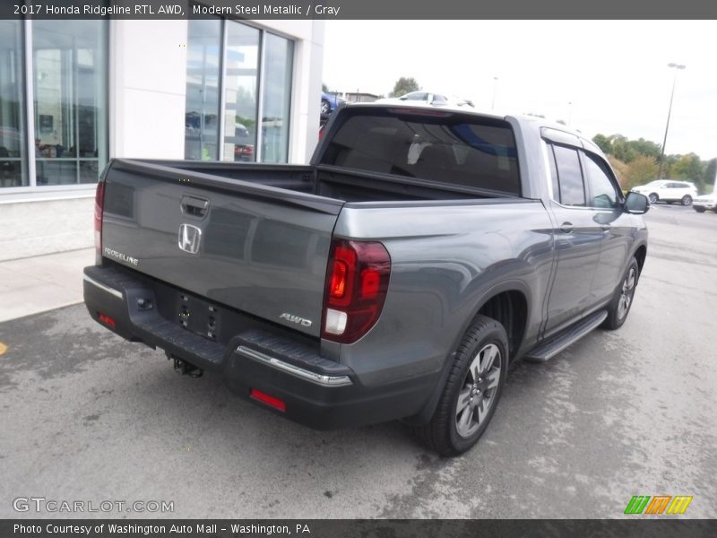 Modern Steel Metallic / Gray 2017 Honda Ridgeline RTL AWD