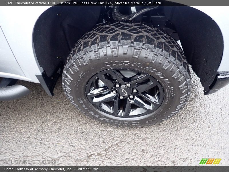 Silver Ice Metallic / Jet Black 2020 Chevrolet Silverado 1500 Custom Trail Boss Crew Cab 4x4