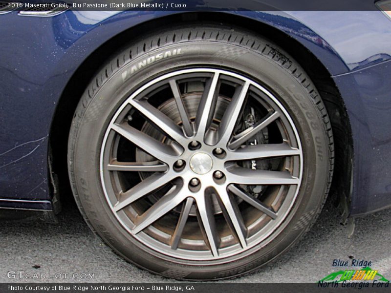 Blu Passione (Dark Blue Metallic) / Cuoio 2016 Maserati Ghibli