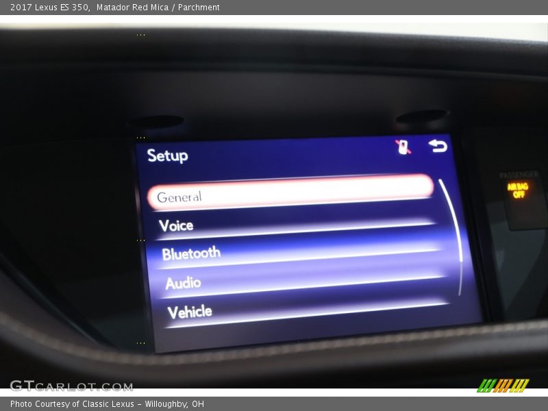 Matador Red Mica / Parchment 2017 Lexus ES 350