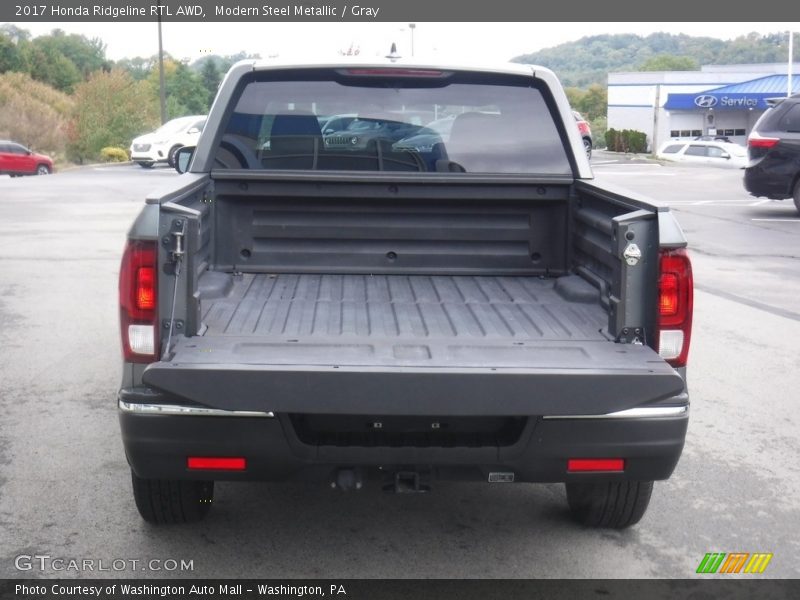 Modern Steel Metallic / Gray 2017 Honda Ridgeline RTL AWD