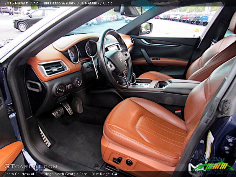 Blu Passione (Dark Blue Metallic) / Cuoio 2016 Maserati Ghibli
