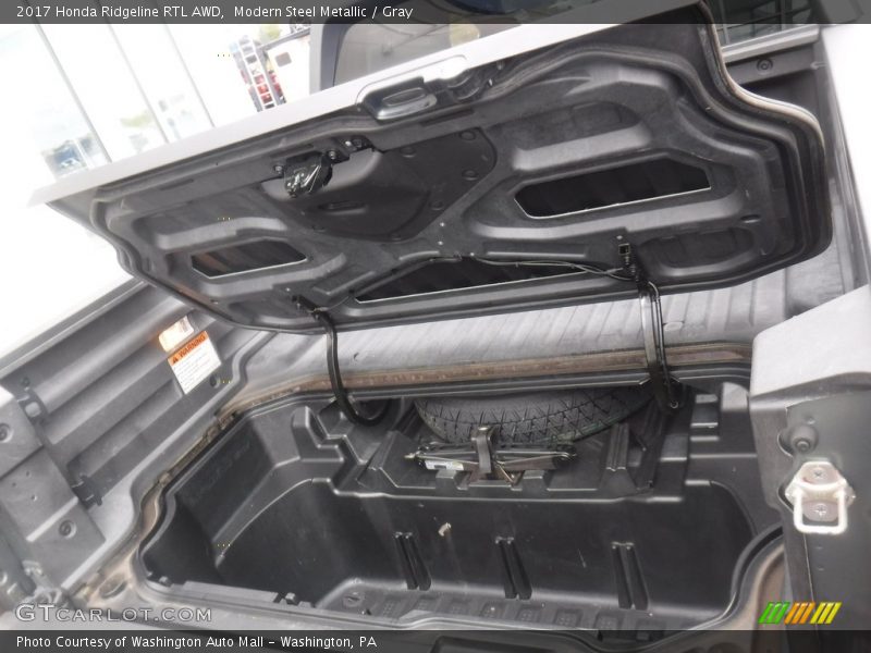 Modern Steel Metallic / Gray 2017 Honda Ridgeline RTL AWD